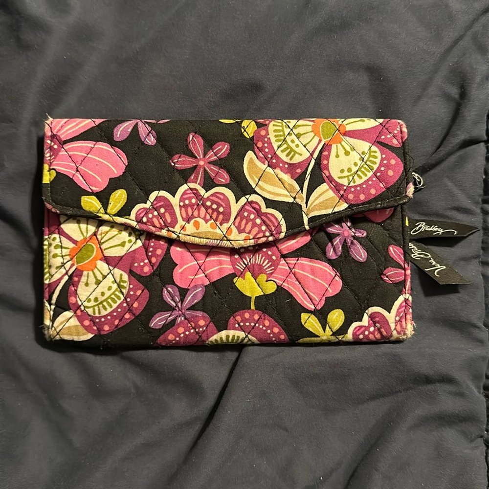 Vera Bradley plum crazy envelope wallet